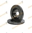 Kit 2 Brake Discs ABAKUS 231-03-005 | Front Axle | AUDI A3 | SEAT Leon | SKODA | Volkswagen Caddy Golf | 1K0615301AC