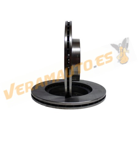 Kit 2 Discos de Freno ABAKUS 231-03-005 | Eje Delantero | AUDI A3 | SEAT Leon | SKODA | Volkswagen Caddy Golf | 1K0615301AC
