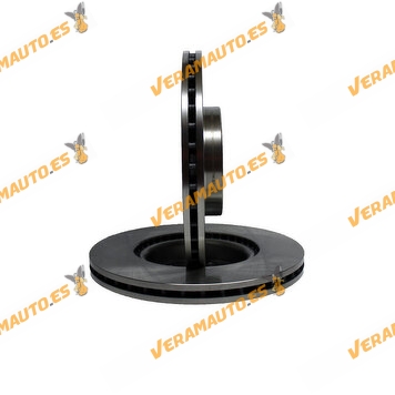 Kit 2 Brake Discs ABAKUS 231-03-012 | Front Axle | VAG Group | OE 1K0615301AA | 5C0615301B | 5C0615301E | 5Q0615301F