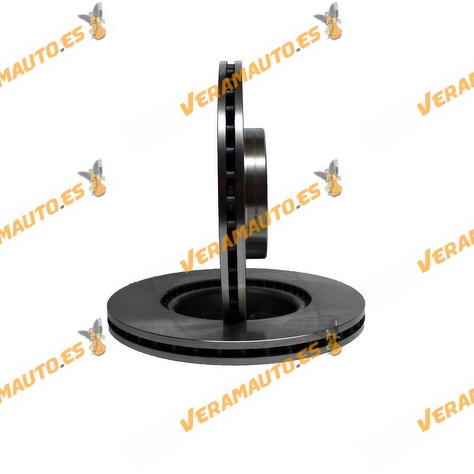 Kit 2 Brake Discs ABAKUS 231-03-012 | Front Axle | VAG Group | OE 1K0615301AA | 5C0615301B | 5C0615301E | 5Q0615301F