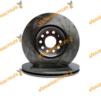 Kit 2 Brake Discs ABAKUS 231-03-012 | Front Axle | VAG Group | OE 1K0615301AA | 5C0615301B | 5C0615301E | 5Q0615301F
