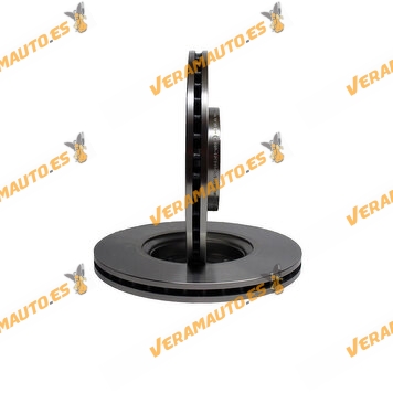 Kit 2 Brake Discs ABAKUS 231-03-044 | Front Axle | Opel Astra H Corsa E Saab 93 | OE 9184405 | 9194477 | 95526651
