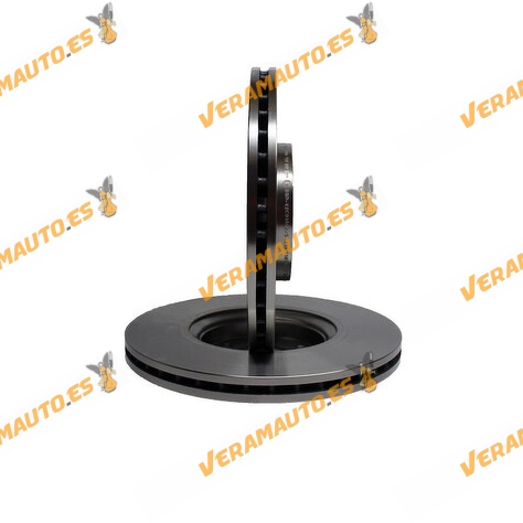 Kit 2 Brake Discs ABAKUS 231-03-044 | Front Axle | Opel Astra H Corsa E Saab 93 | OE 9184405 | 9194477 | 95526651