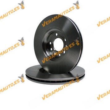 Kit 2 Brake Discs ABAKUS 231-03-044 | Front Axle | Opel Astra H Corsa E Saab 93 | OE 9184405 | 9194477 | 95526651