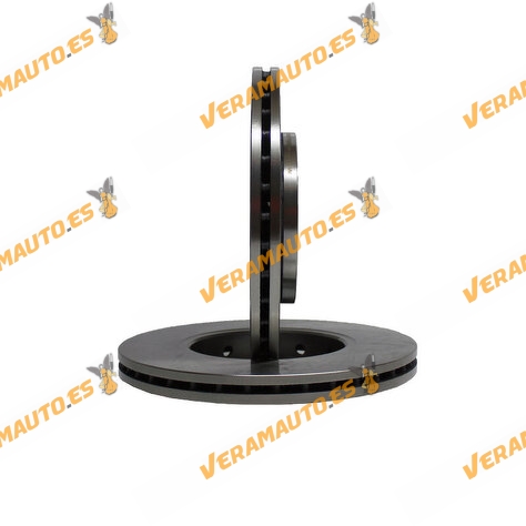 Kit 2 Discos de Freno ABAKUS 231-03-001 | Eje Delantero | Grupo VAG AUDI  | SEAT | SKODA | Volkswagen | OE 1JO615301D