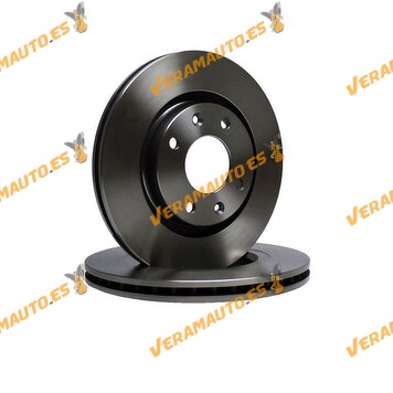 Kit 2 Brake Discs ABAKUS 231-03-004 | Front Axle | PSA Berlingo C3 Group | Opel Corsa F Crossland Mokka | OE 4246W1