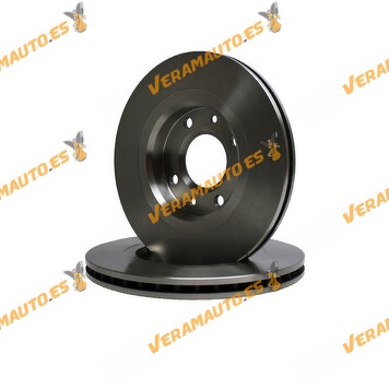 Kit 2 Brake Discs ABAKUS 231-03-004 | Front Axle | PSA Berlingo C3 Group | Opel Corsa F Crossland Mokka | OE 4246W1