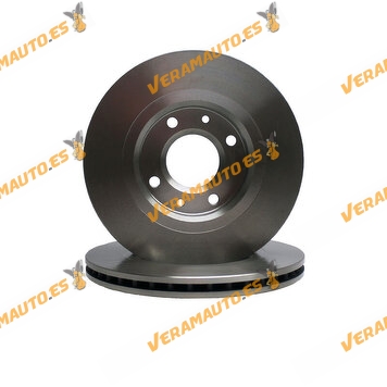 Kit 2 Discos De Freno ABAKUS 231-03-004 | Eje Delantero | PSA Berlingo C3 C4 | Opel Corsa F Crossland Mokka | OE 4246W1