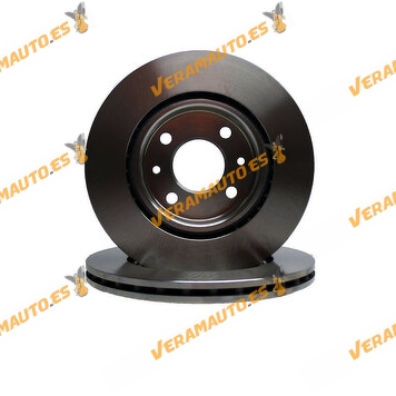 Kit 2 Brake Discs ABAKUS 231-03-003 | Front Axle | Renault | Nissan | Dacia | OE 7700780892 | 7701204228