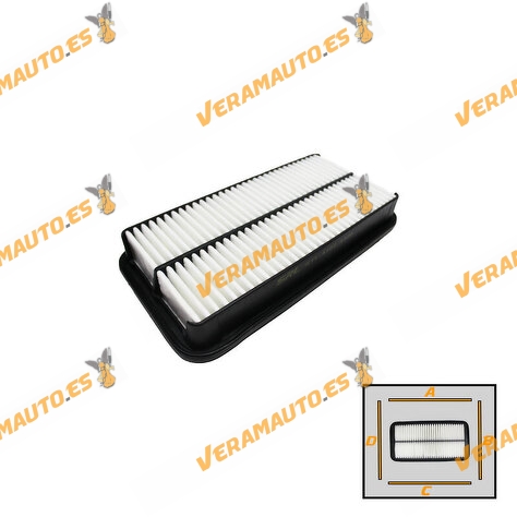 Filtro de Aire SRLine Toyota Avensis | Carina | Celica | Corolla | Rav 4 | Pontiac | Lexus | OE Similar 178017020