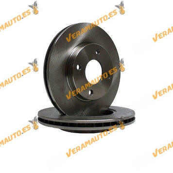 Kit 2 Brake Discs ABAKUS 231-03-006 | Front Axle | FORD Fiesta Focus Fusion Fusion KA Puma | Mazda 2 | OE 1148202 | 1320585