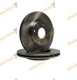 Kit 2 Discos de Freno ABAKUS 231-03-006 | Eje Delantero | FORD Fiesta Focus Fusion KA Puma | Mazda 2 | OE 1148202 | 1320585