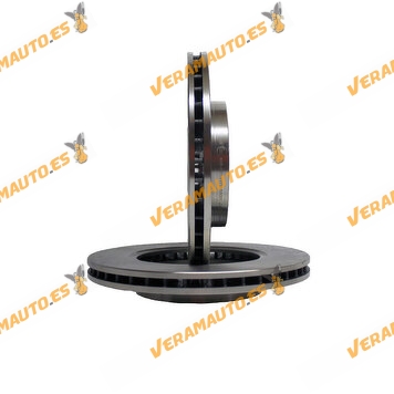 Kit 2 Brake Discs ABAKUS 231-03-006 | Front Axle | FORD Fiesta Focus Fusion Fusion KA Puma | Mazda 2 | OE 1148202 | 1320585