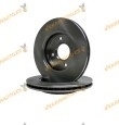 Kit 2 Brake Discs ABAKUS 231-03-006 | Front Axle | FORD Fiesta Focus Fusion Fusion KA Puma | Mazda 2 | OE 1148202 | 1320585
