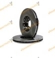 Kit 2 Brake Discs ABAKUS 231-03-007 | Front Axle | Ventilated | Renault | Dacia | OE 7700426389 | 7701206118