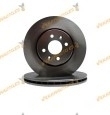 Kit 2 Discos de Freno ABAKUS 231-03-007 | Eje Delantero | Ventilado | Renault | Dacia | OE 7700426389 | 7701206118