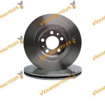 Kit 2 Discos de Freno ABAKUS 231-03-002 | Eje Delantero | Grupo Volkswagen | OE 1J0615301P | 1J0615301E | 1J0615301M