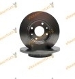 Kit 2 Discos Freno ABAKUS 231-03-015 | Eje Delantero | Dacia Logan Sandero | Renault Clio Megane | 7700674765 | 7700704705