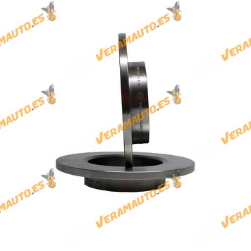 Kit 2 Brake Discs ABAKUS 231-03-015 | Front Axle | Dacia Logan Sandero | Renault Clio Megane | 7700674765 | 7700704705