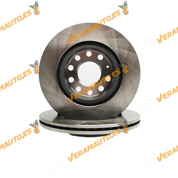 Kit 2 Brake Discs ABAKUS 231-03-014 | AUDI A4 | SEAT Exeo | Volkswagen Passat Phaeton | OE8E0615301P | 8E0615301B