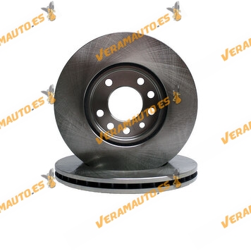 Kit 2 Discos de Freno ABAKUS 231-03-009 | Eje Delantero | Opel Astra Combo Corsa Meriva Zafira | OE 95526655 | 93197592