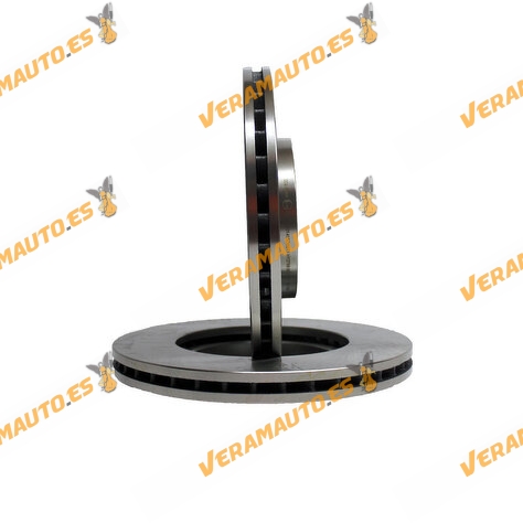 Kit 2 Brake Discs ABAKUS 231-03-009 | Front Axle | Opel Astra Combo Corsa Meriva Zafira | OE 95526655 | 93197592