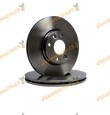 Kit 2 Brake Discs ABAKUS 231-03-013 | Front Axle | Nissan Micra | Renault Clio Megane Twingo | Logan | OE 7701207823
