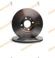Kit 2 Discos de Freno ABAKUS 231-03-013 | Eje Delantero | Nissan Micra | Renault Clio Megane Twingo | Logan | OE 7701207823