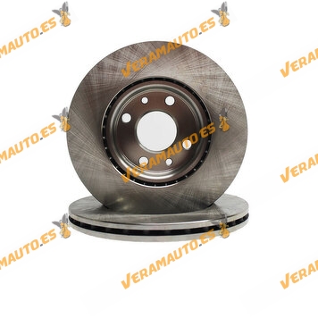 Kit 2 Discos de Freno FIAT 500 Grande Punto Bipper Nemo OEM Similar 46401356 | 46542383 | 46831041 | 51896287 | 51896288