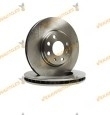 Kit 2 Brake Discs ABAKUS 231-03-038 | Opel Corsa C Combo Meriva Tigra | OE 351344720500 | 95526646