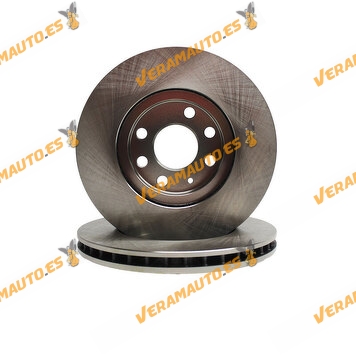 Kit 2 Brake Discs ABAKUS 231-03-038 | Opel Corsa C Combo Meriva Tigra | OE 351344720500 | 95526646
