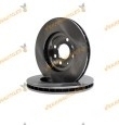 Kit 2 Discos de Freno ABAKUS 231-03-038 | Opel Corsa C Combo Meriva Tigra | OE 351344720500 | 95526646