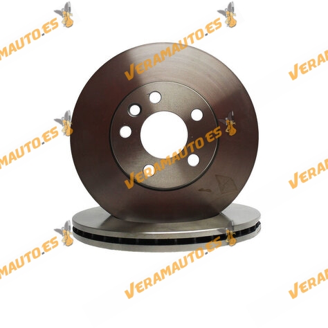Kit 2 Discos de Freno ABAKUS 231-03-034 | Eje Delantero | Ford Galaxy WGR SEAT Alhambra Volkswagen Sharan 7M | 7M0615301E