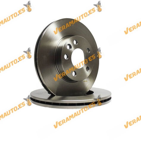 Kit 2 Discos de Freno ABAKUS 231-03-034 | Eje Delantero | Ford Galaxy WGR SEAT Alhambra Volkswagen Sharan 7M | 7M0615301E