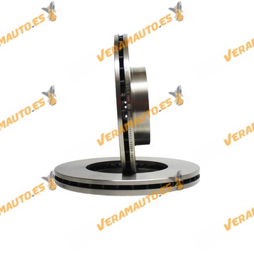 Kit 2 Discos de Freno ABAKUS 231-03-034 | Eje Delantero | Ford Galaxy WGR SEAT Alhambra Volkswagen Sharan 7M | 7M0615301E
