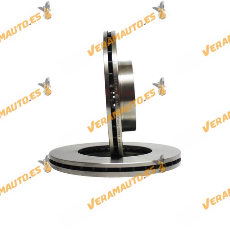 Kit 2 Discos de Freno ABAKUS 231-03-034 | Eje Delantero | Ford Galaxy WGR SEAT Alhambra Volkswagen Sharan 7M | 7M0615301E