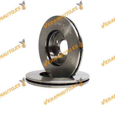 Kit 2 Discos de Freno ABAKUS 231-03-034 | Eje Delantero | Ford Galaxy WGR SEAT Alhambra Volkswagen Sharan 7M | 7M0615301E