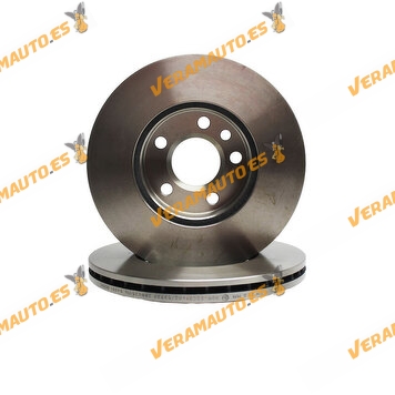 Kit 2 Brake Discs ABAKUS 231-03-034 | Front Axle | Ford Galaxy WGR SEAT Alhambra Volkswagen Sharan 7M | 7M0615301E