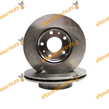 Kit 2 Brake Discs ABAKUS 231-03-017 | Front Axle | Citroen Jumper | FIAT Ducato | Peugeot Boxer | OE 1411457380