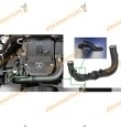 Tubería de Manguito Admisión TurboCompresor y Filtro de Aire ABAKUS 054-028-059 | Mercedes SLK R172 | OE 2710902029