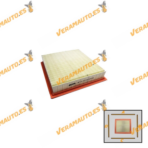 Filtro de Aire SRLine Chrysler Voyager | Dodge Avenger Caravan | OEM Similar a 04809782AA | 04861480AA