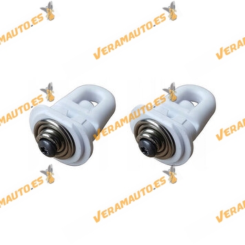 Set of 2 Bumper Support Clips with Wing Nuts Citroen C5 Jumpy | Peugeot 406 Expert Partner 406 | 407 | 607 | Expert | OEM 743708