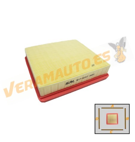 Air Filter SRLine Honda Civic | CR-V | HR-V | Similar OEM 17220P1KE00 | 17220P2J003