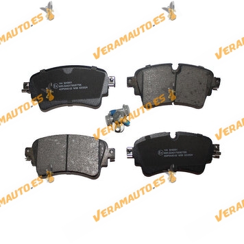 Brake Pads Audi A4 A5 A6 A7 A8 Q5 Q7 | Volkswagen Touareg | Rear | Prepared Wear Indicator | Abakus | OE 4N0698451