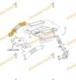 Tubo Flexible | Manguito Admisión de filtro de aire Mercedes Clase S (W220) de 1998 a 2005 | Lado Derecho | OE 1130941282