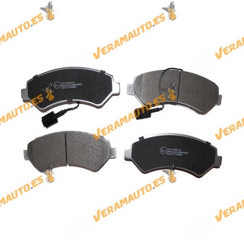 Brake Pads Abakus | Citroen Jumper | FIAT Ducato | Peugeot Boxer | Front axle | With Wear Indicator OEM 77367090