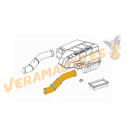 Air Filter Intake Hose Mercedes S-Class (W220) from 1998 to 2005 | Left Side | OE 1120943682 | 1120943782