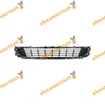 Rejilla Central Paragolpes Delantero | Renault Megane III de 2012 a 2013 | Negra | Exterior | Modelo 5 Puertas | OEM 622543916R