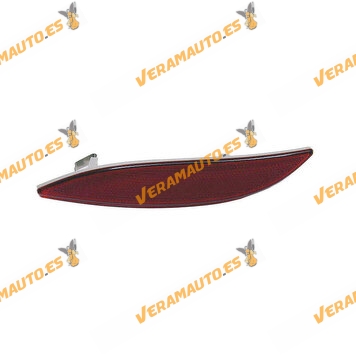 Reflectante Paragolpes Trasero Izquierdo Renault Megane III | Fluence de 2008 a 2016 | OEM 265650004R | 265654107R