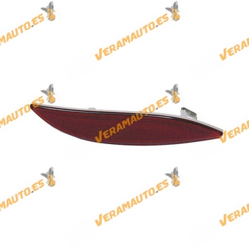 Reflectante Paragolpes Trasero Derecho Renault Megane III | Fluence de 2008 a 2016 | OEM 265600004R | 265608871R